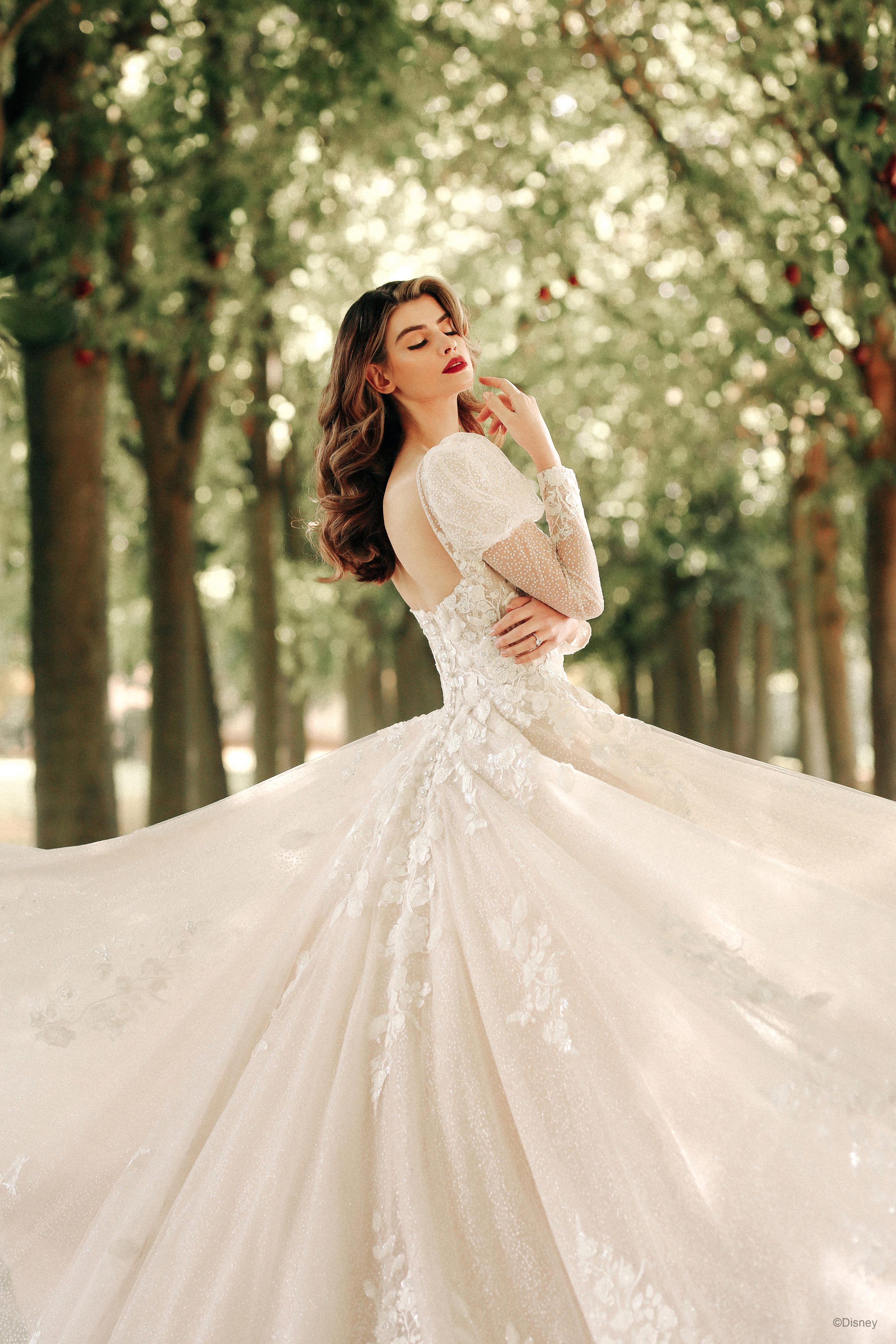 The Snow White inspired Platinum wedding dress ballgown | Dotty Bridal The Snow White inspired Platinum wedding dress ballgown | Dotty Bridal