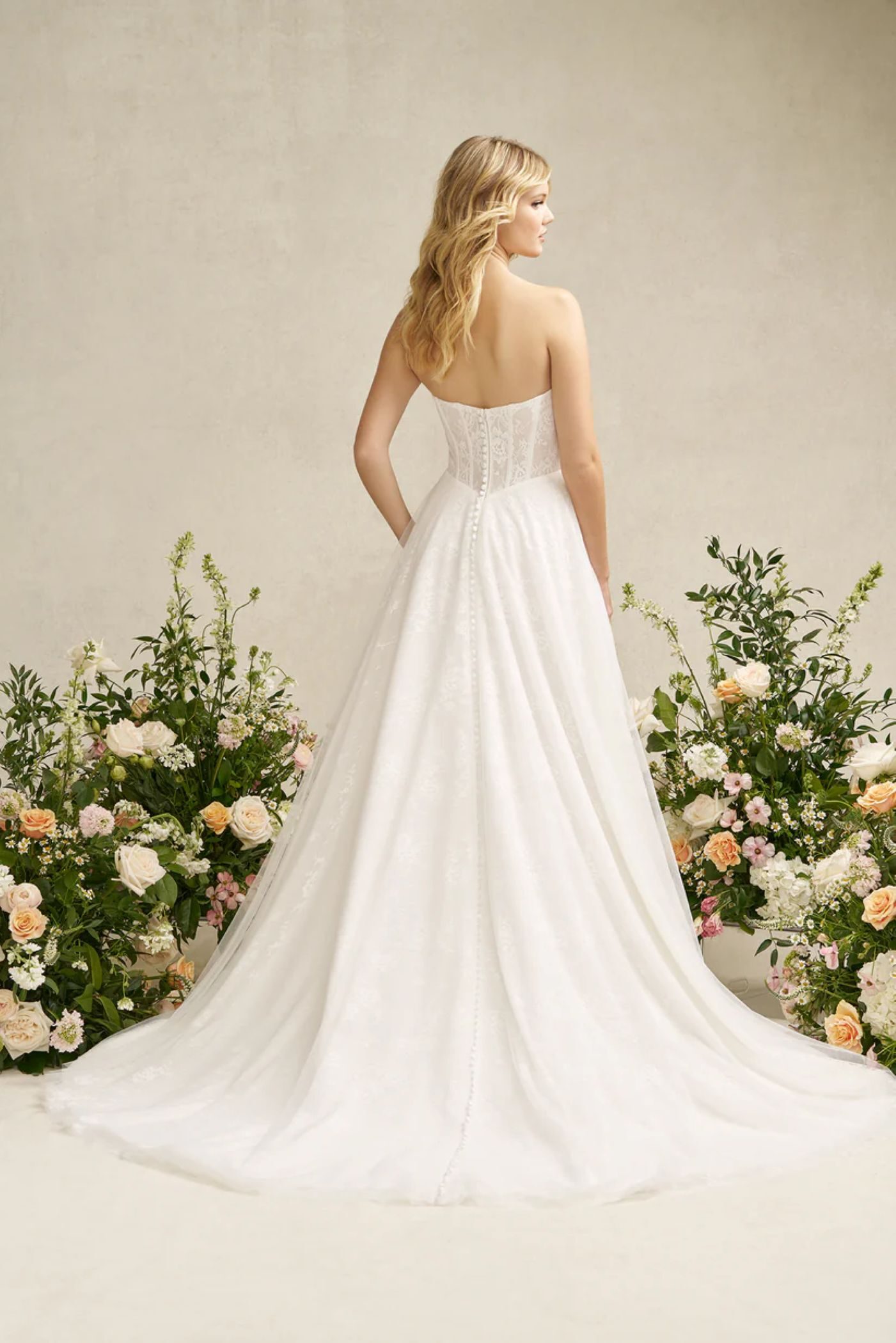 Satin Wedding Gown by Allure Romance | Dotty Bridal Satin Wedding Gown by Allure Romance | Dotty Bridal
